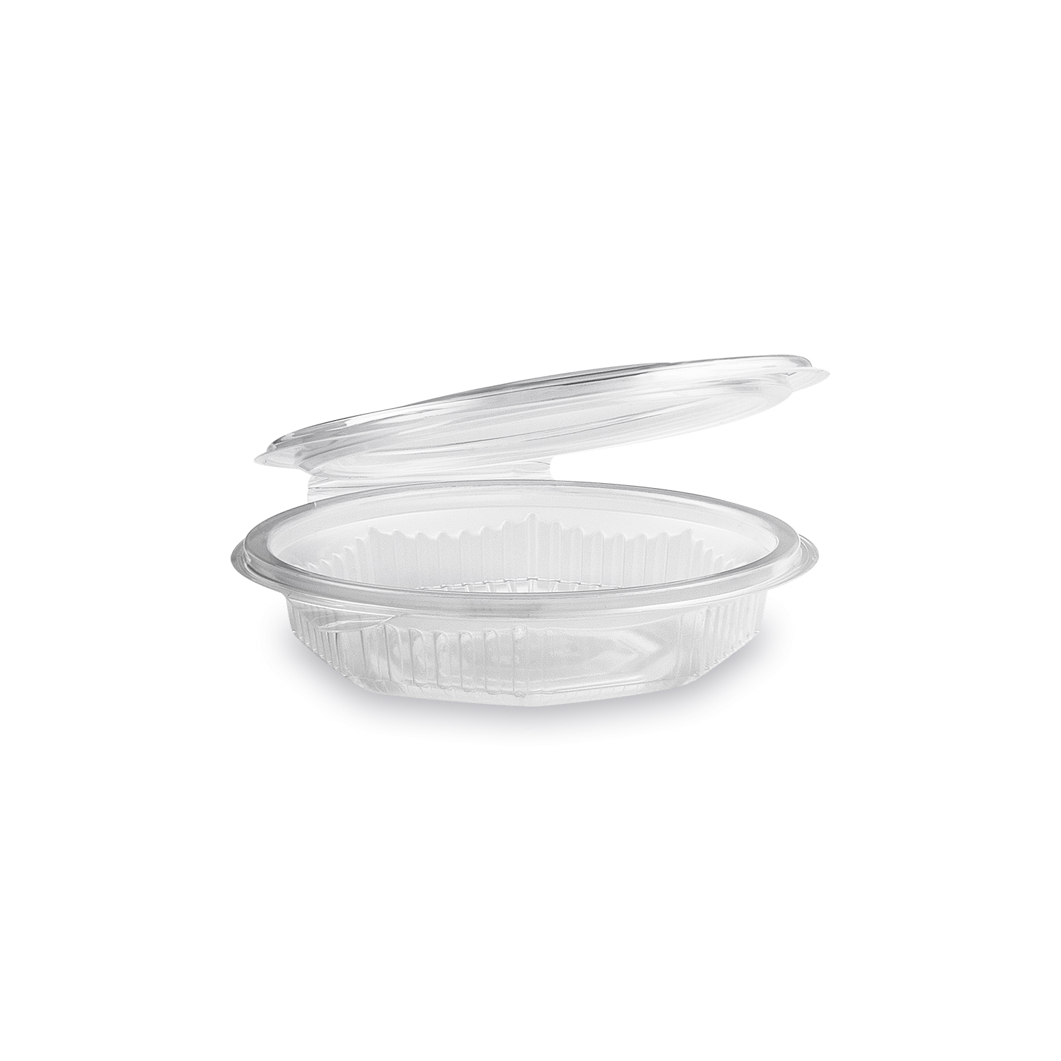 Achteckbecher aus PP klar 250 ml, Ø 140 x 38 mm, Packung mit 50 Stück