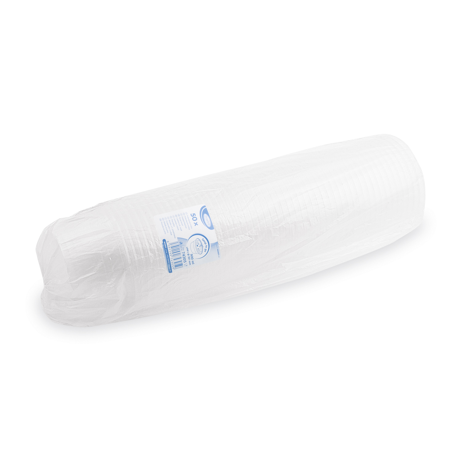 PP Schale klar Ø 127 mm 500 ml, Packung mit 50 Stück