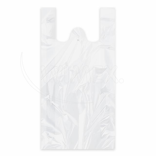 Hemdchen-Tragetasche HDPE weiss 30+20 x 60 cm, Packung mit 50 Stück