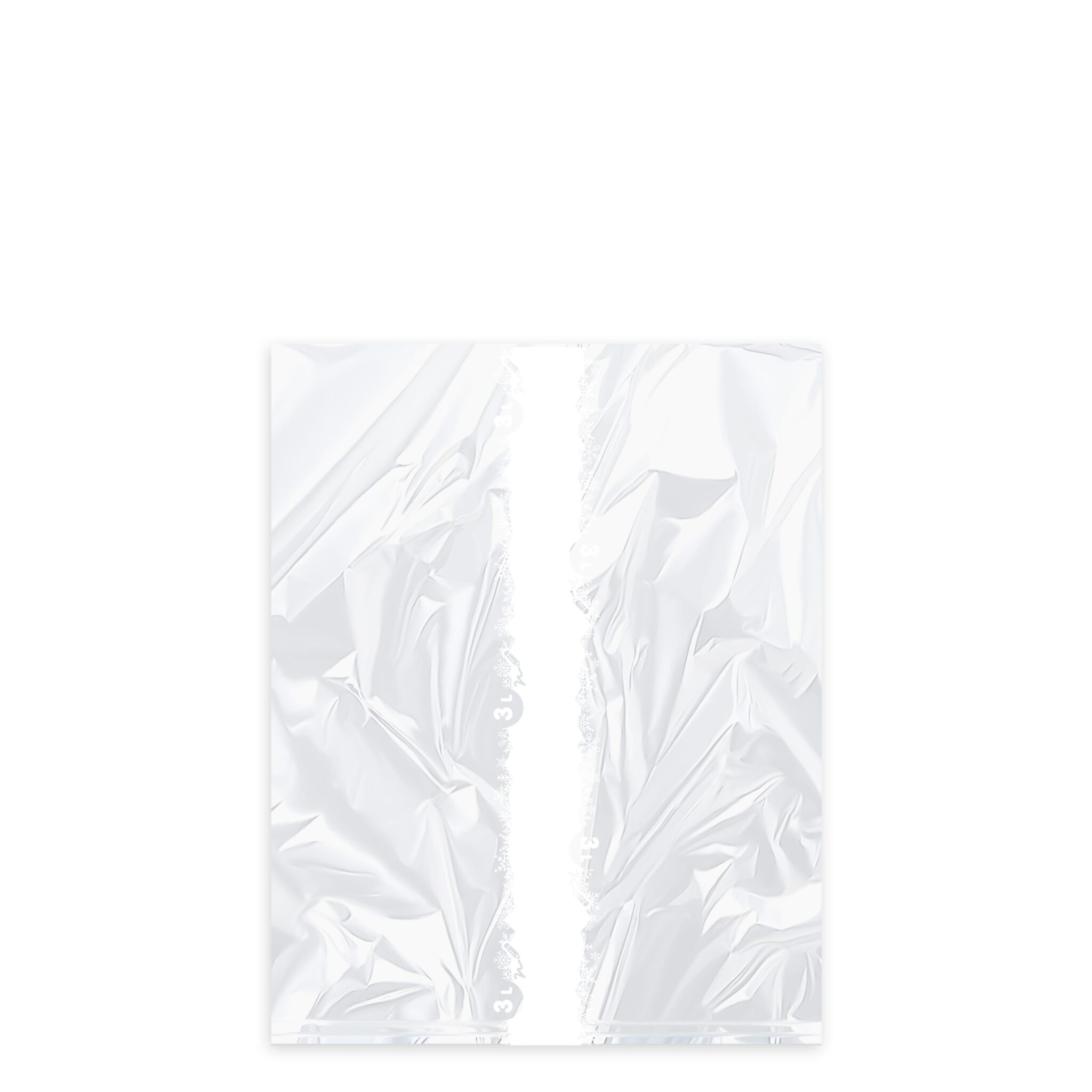 Gefrierbeutel LDPE transparent 25 x 32 cm, 3 L, Grösse L, Packung mit 30 Stück