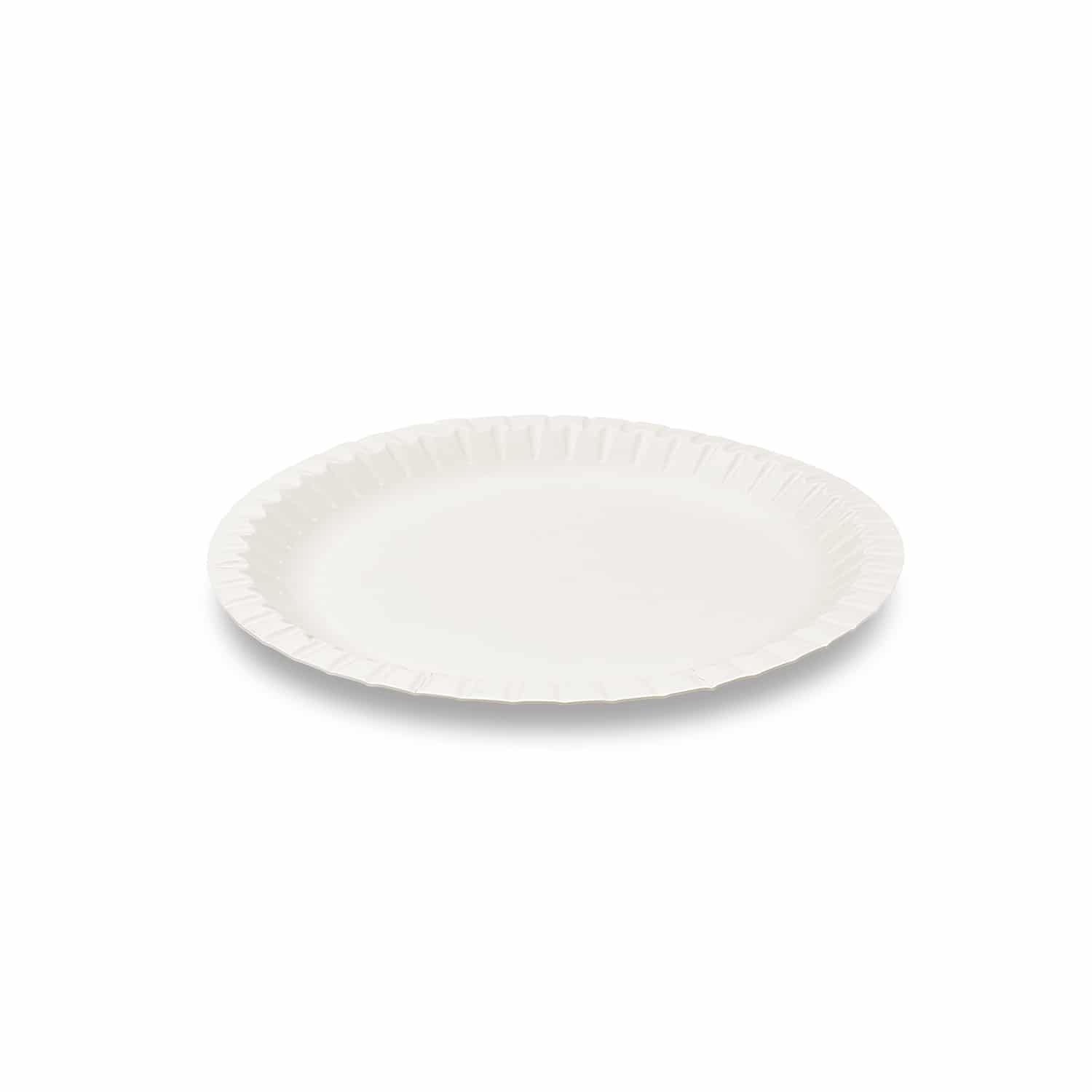 Pappteller aus Papier FSC Mix weiss Ø 23 cm, Packung mit 100 Stück
