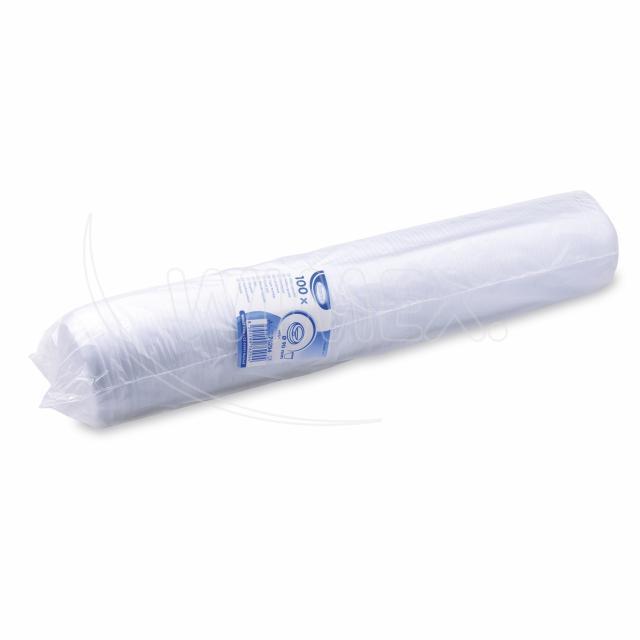Domdeckel aus PS weiss für Becher Ø 90 mm, Packung mit 100 Stück