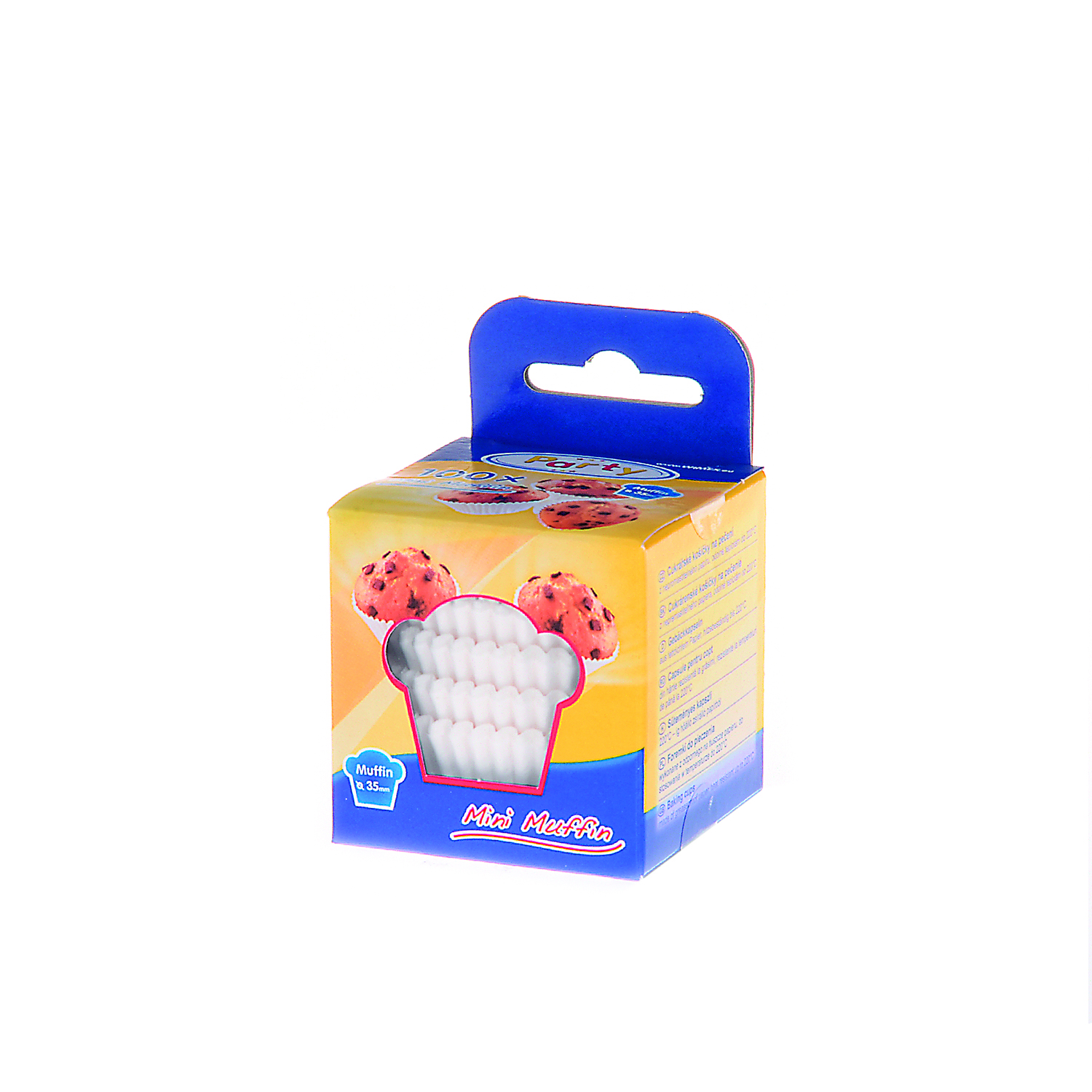 Gebäckkapsel aus Papier weiss Ø 35 x 20 mm, Packung mit 100 Stück