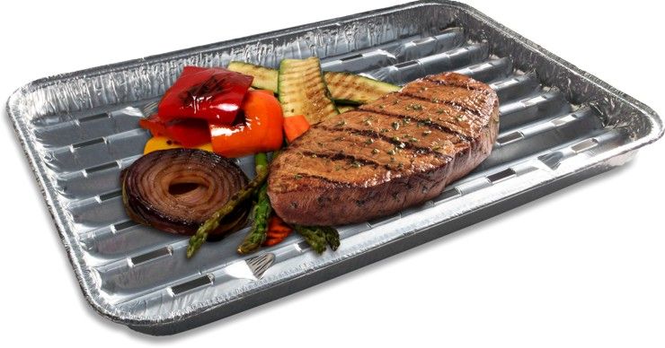 Alu-Schale eckig 800 ml 200 x 137 x 50 mm, Packung mit 100 Stück