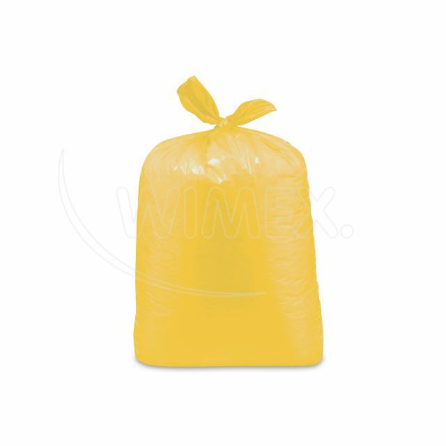 Müllsack aus LDPE, gelb, 70 x 110 cm, 120 L, Packung mit 25 Stück