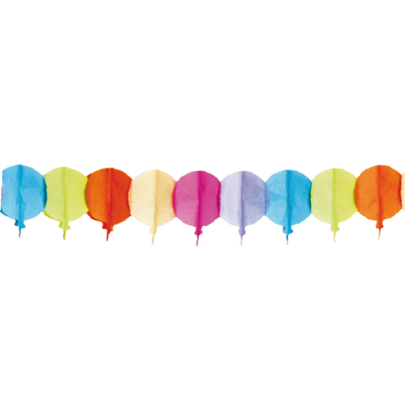 Papier-Girlande Luftballons Ø19cm x 4m Papier-Girlande Luftballons Ø19cm x 4m