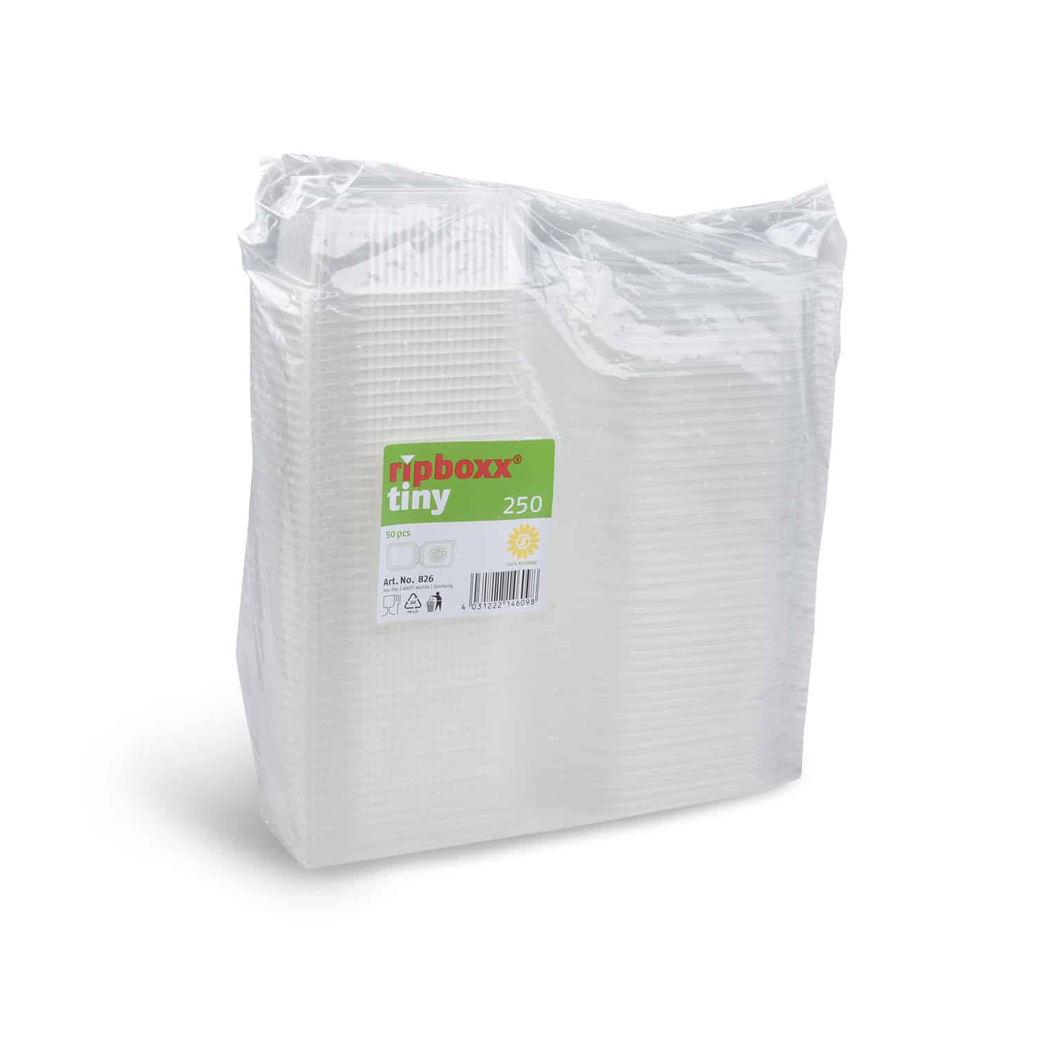 Feinkostbecher PP klar 250 ml, Packung 50 Stück