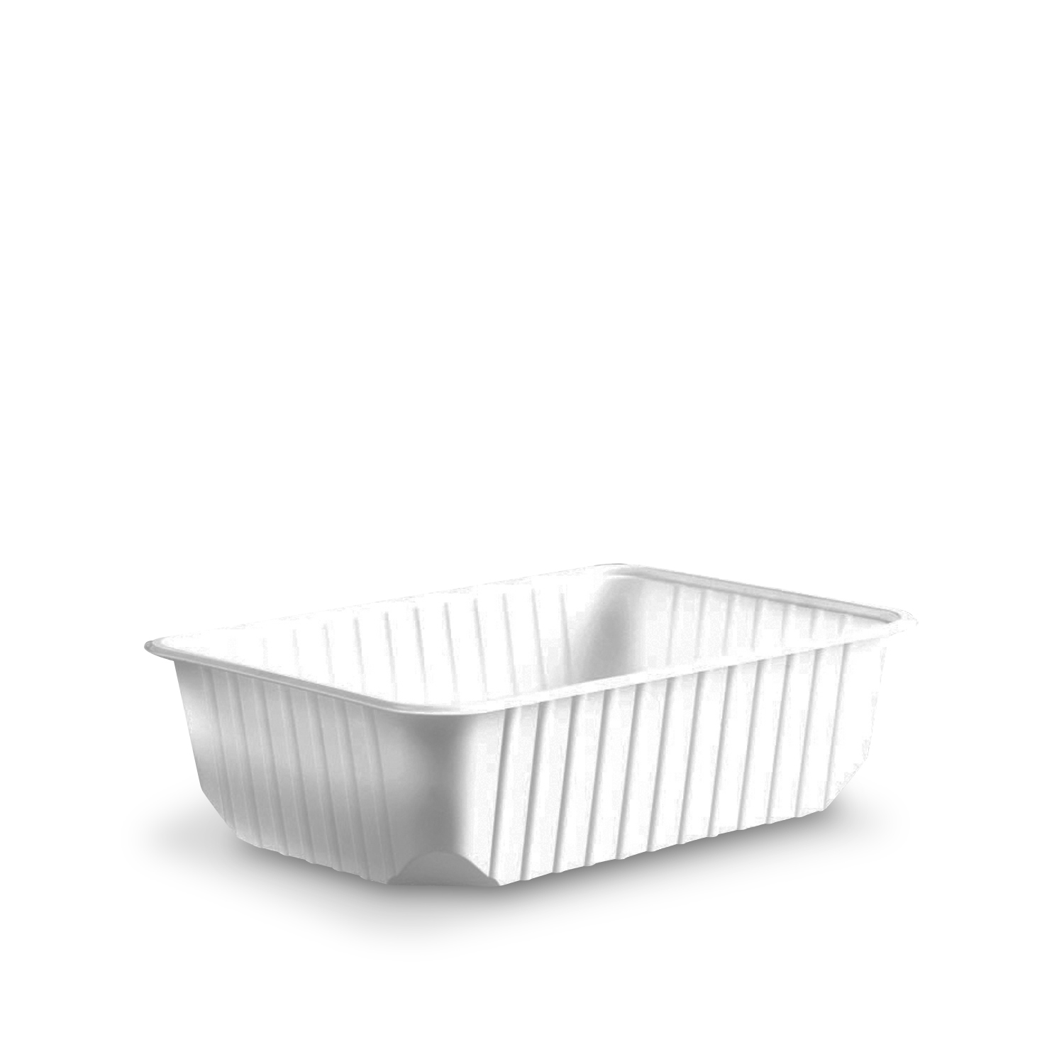 Rechteckschale PP Euroboxx weiss 186 x 133 mm 750 ml, Packung mit 50 Stück