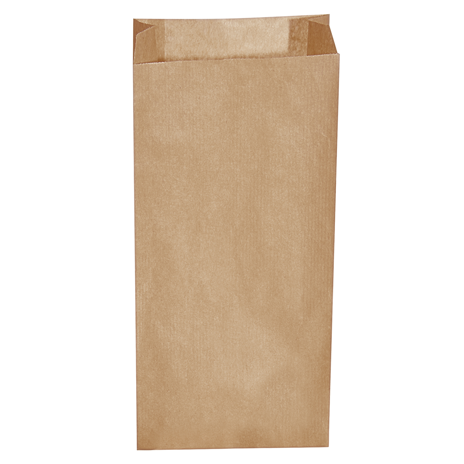 Papierfaltenbeutel braun 20+7 x 43 cm, Packung mit 500 Stück