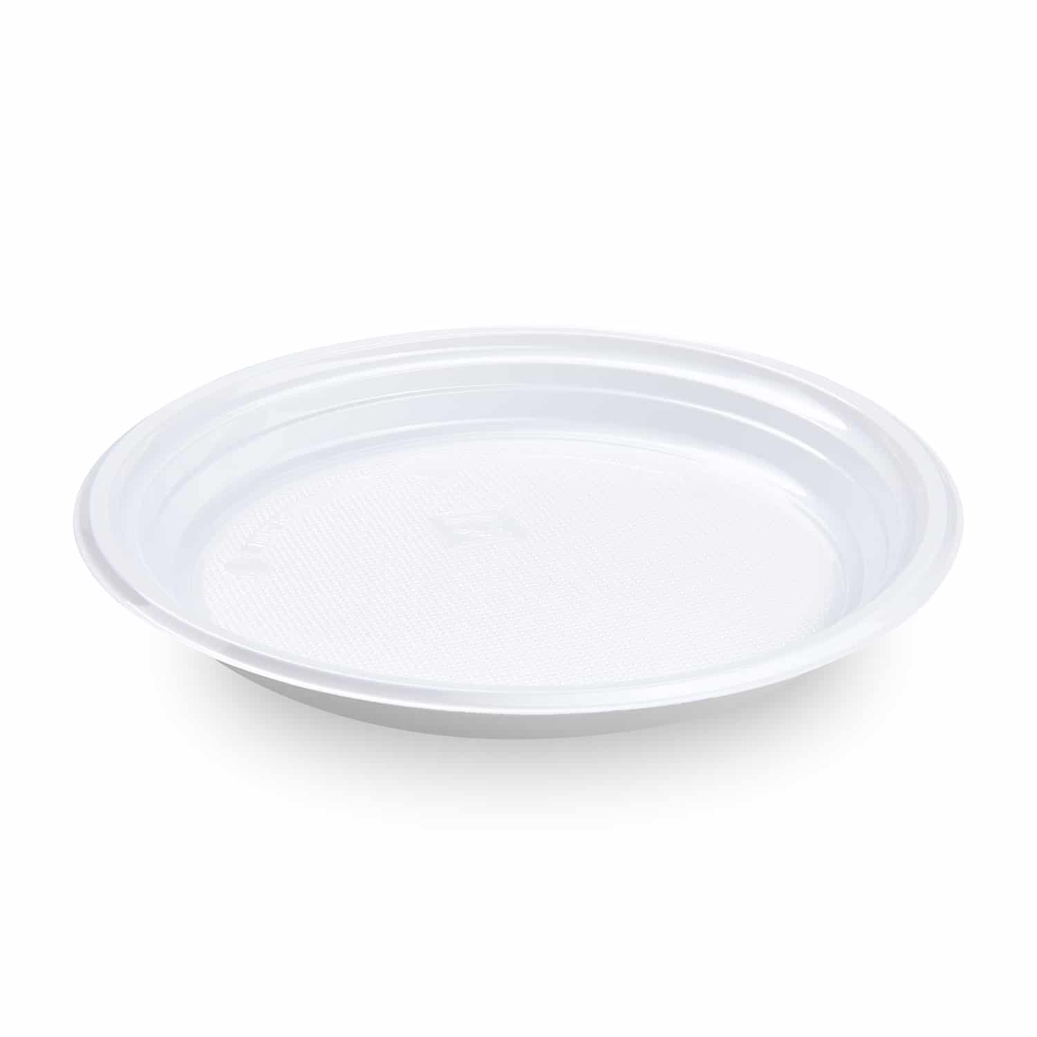 Mehrweg Menüteller PP weiss Ø 22 cm, Packung mit 100 Stück
