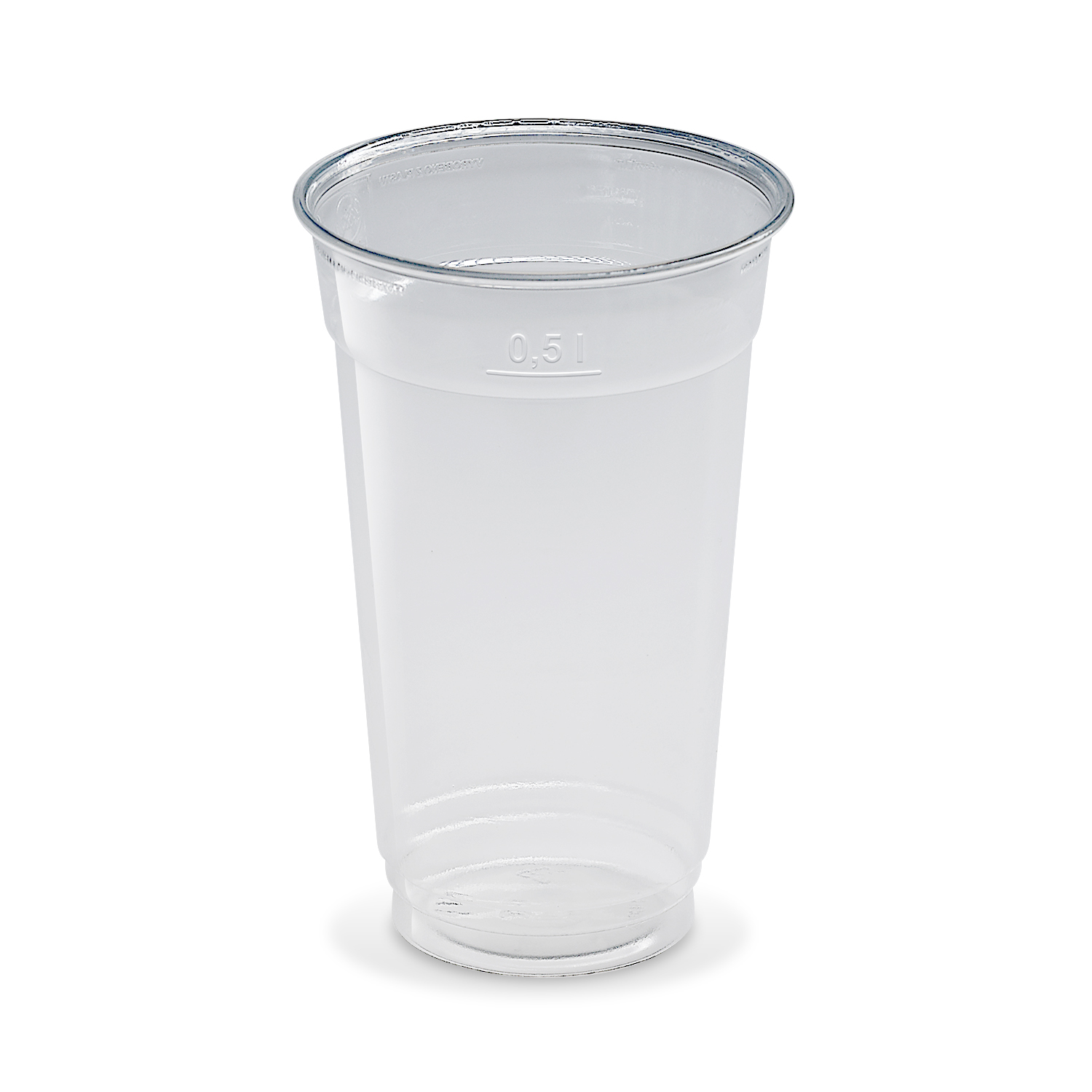 Becher (PET) glasklar Ø95mm 0,5L Becher (PET) glasklar Ø95mm 0,5L