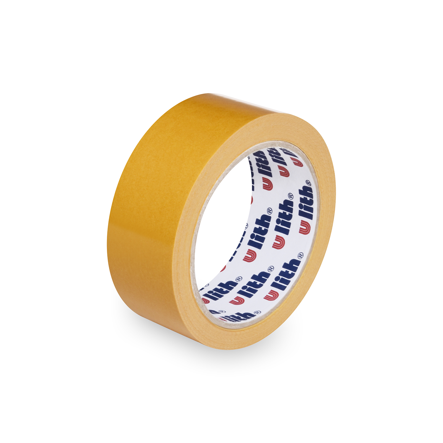 Beidseitiges Klebeband PP/Hot-Melt 38 mm x 10 m gelb, 1 Rolle
