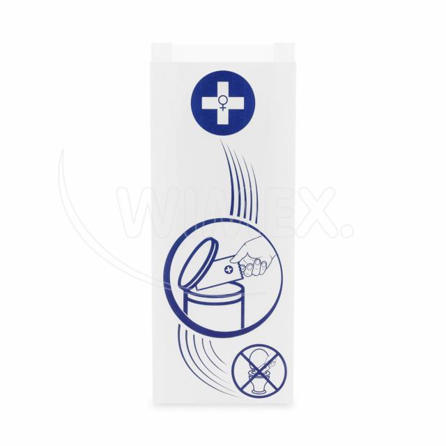 Hygiene-Beutel PAP weiss 11+4 x 28 cm, Packung mit 100 Stück