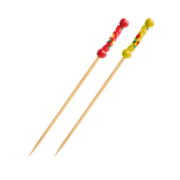 Fingerfood-Spieß aus Bambus FSC 100% mit Kordel, 12 cm, Packung mit 100 Stück