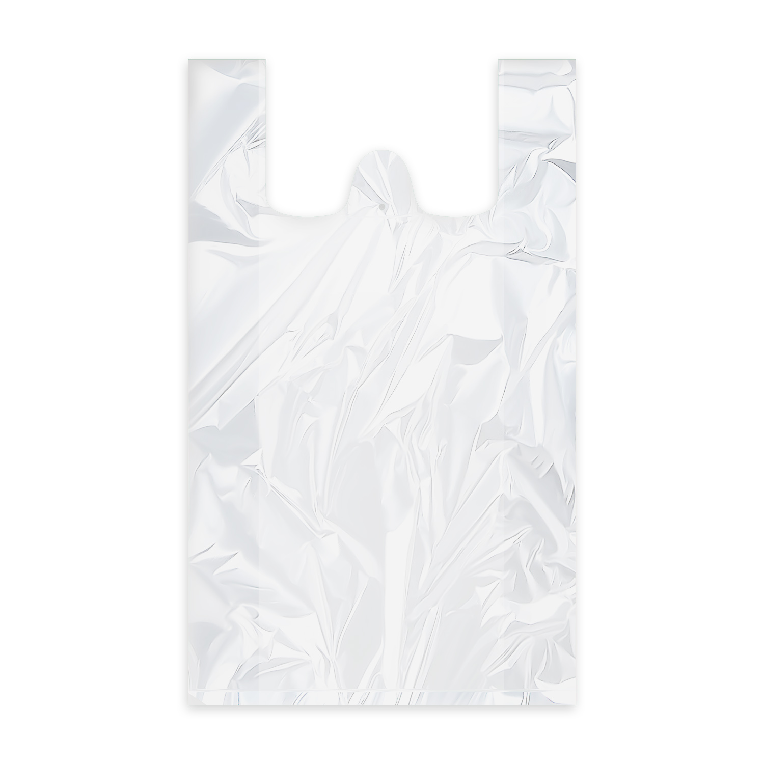 Hemdchen-Tragetasche HDPE weiss 30+18 x 55 cm, 10 kg, Packung mit 100 Stück