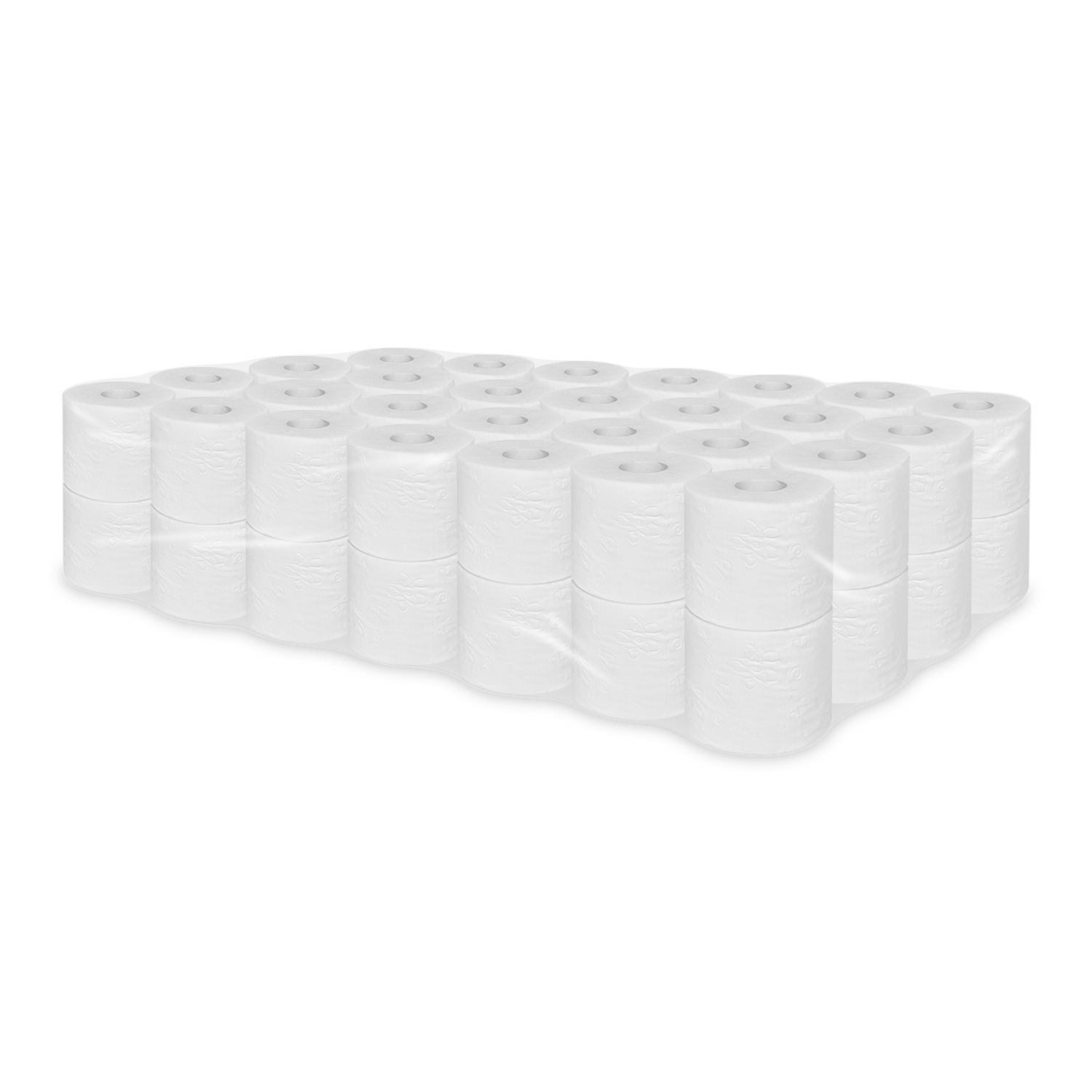 Toilettenpapier aus Recyclingpapier, weiss, 3-lagig, Ø 11,5 cm, 29 m, Packung mit 56 Stück