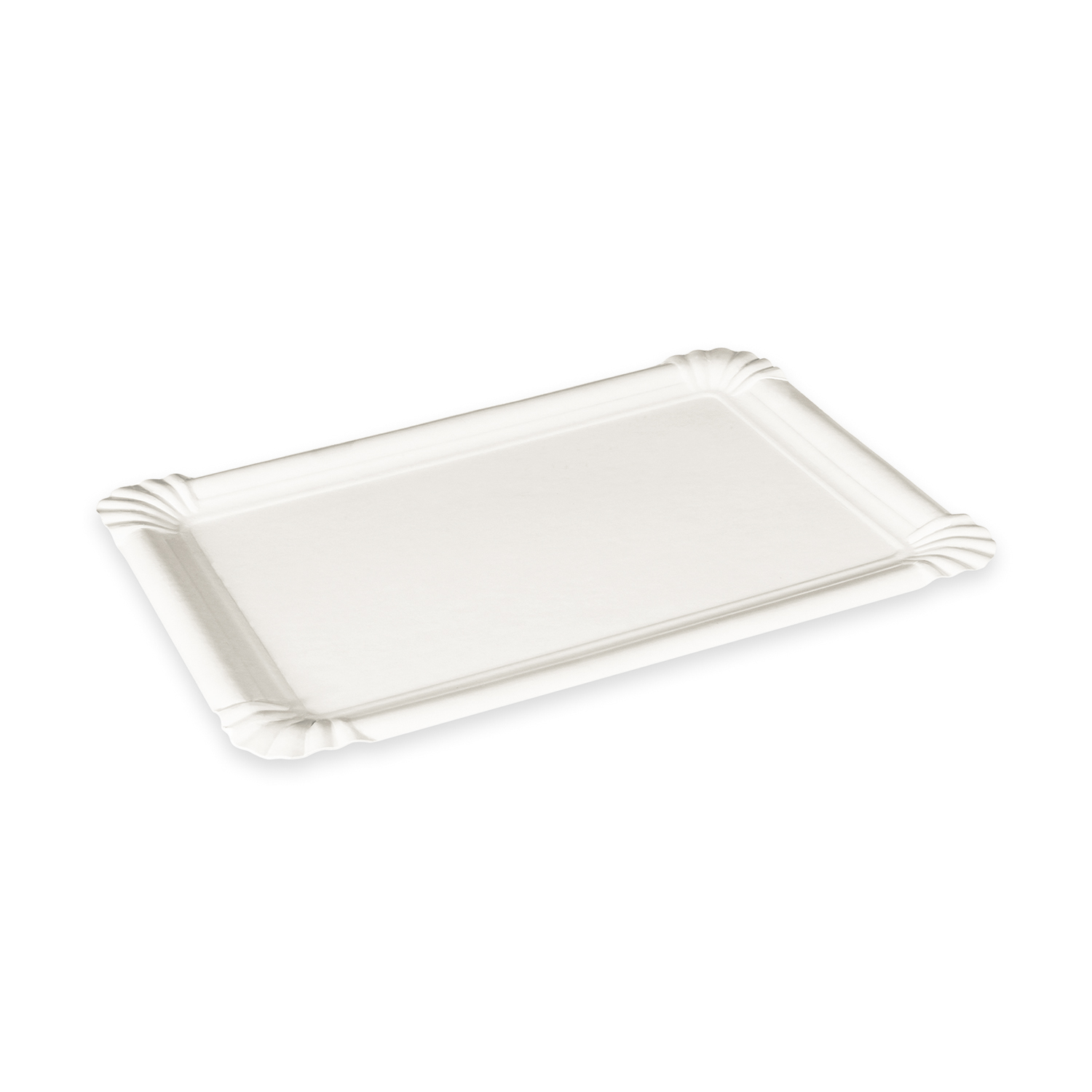 Pappteller weiß 16 x 23 cm Pappteller weiß 16 x 23 cm