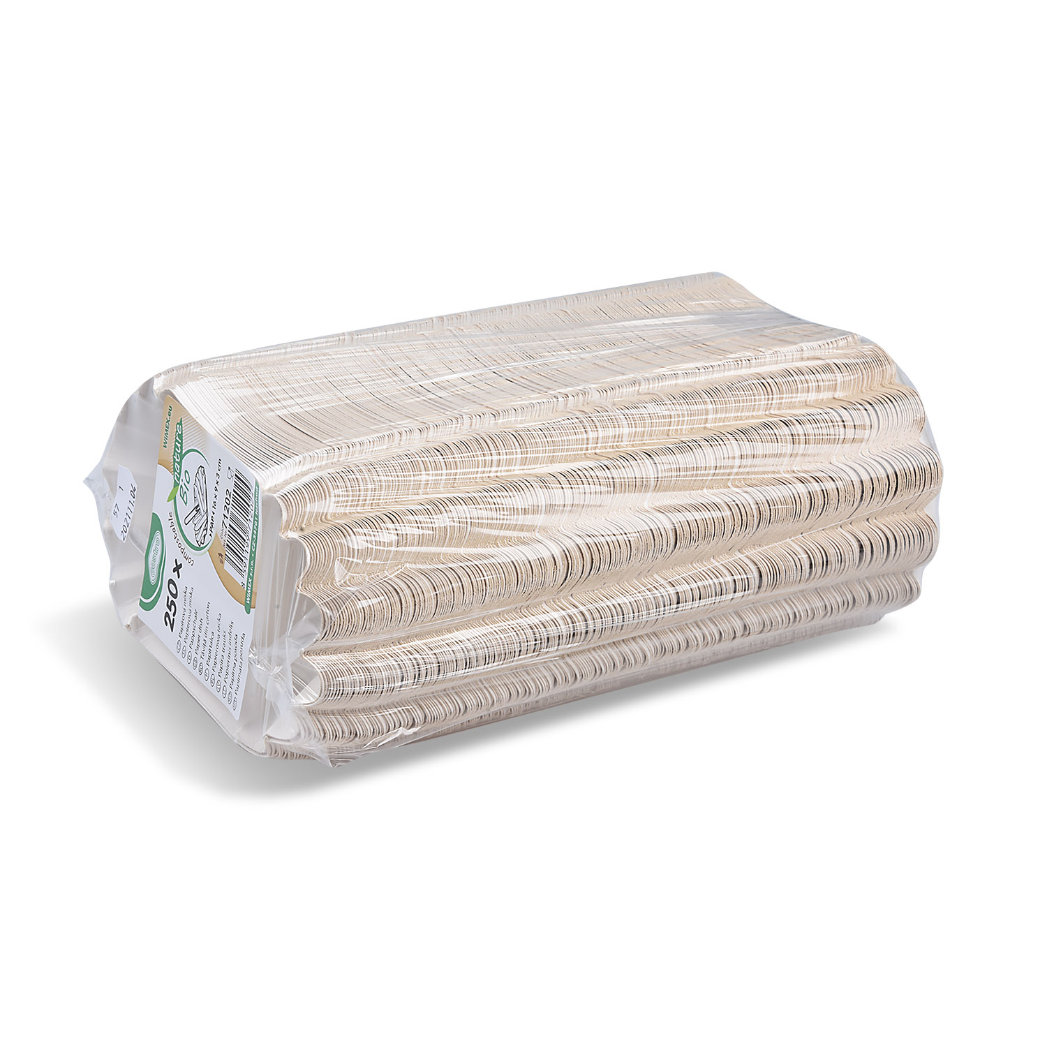 Pappschale PAP FSC Mix fettdicht oval weiss 16 x 9 x 3 cm, 250 Stück Packung