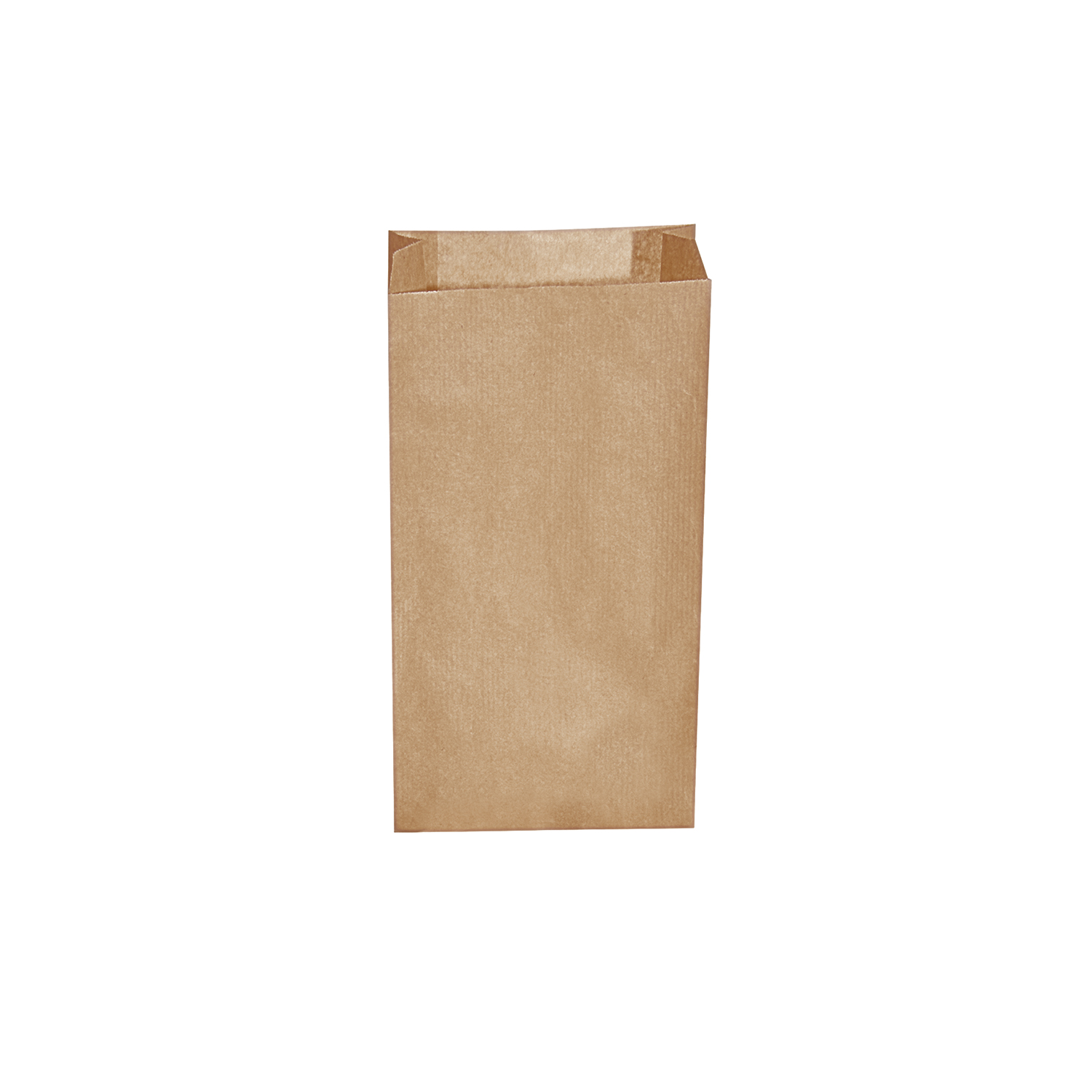 Papierfaltenbeutel braun 14+7 x 29 cm, Packung mit 500 Stück