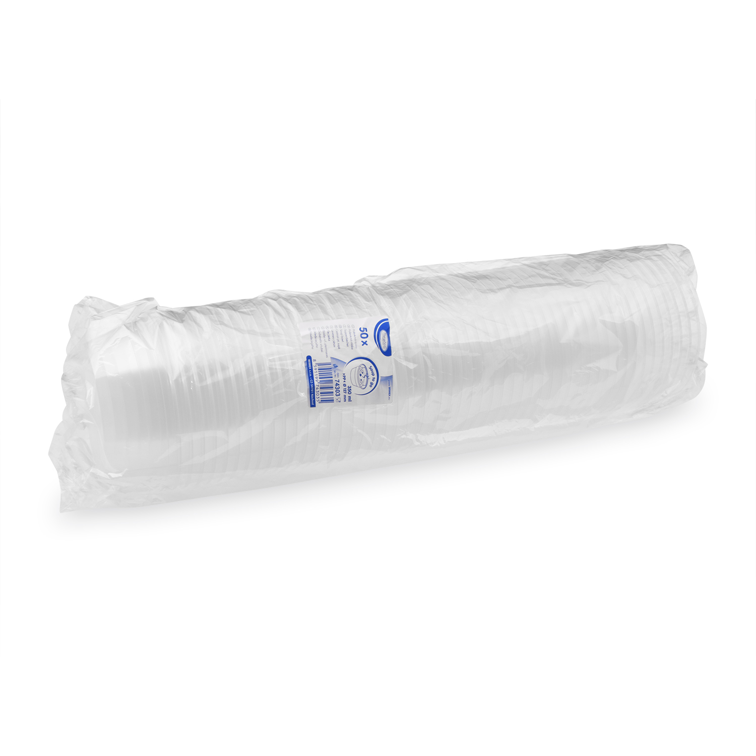 PP Schale klar Ø 127 mm 350 ml, Packung mit 50 Stück