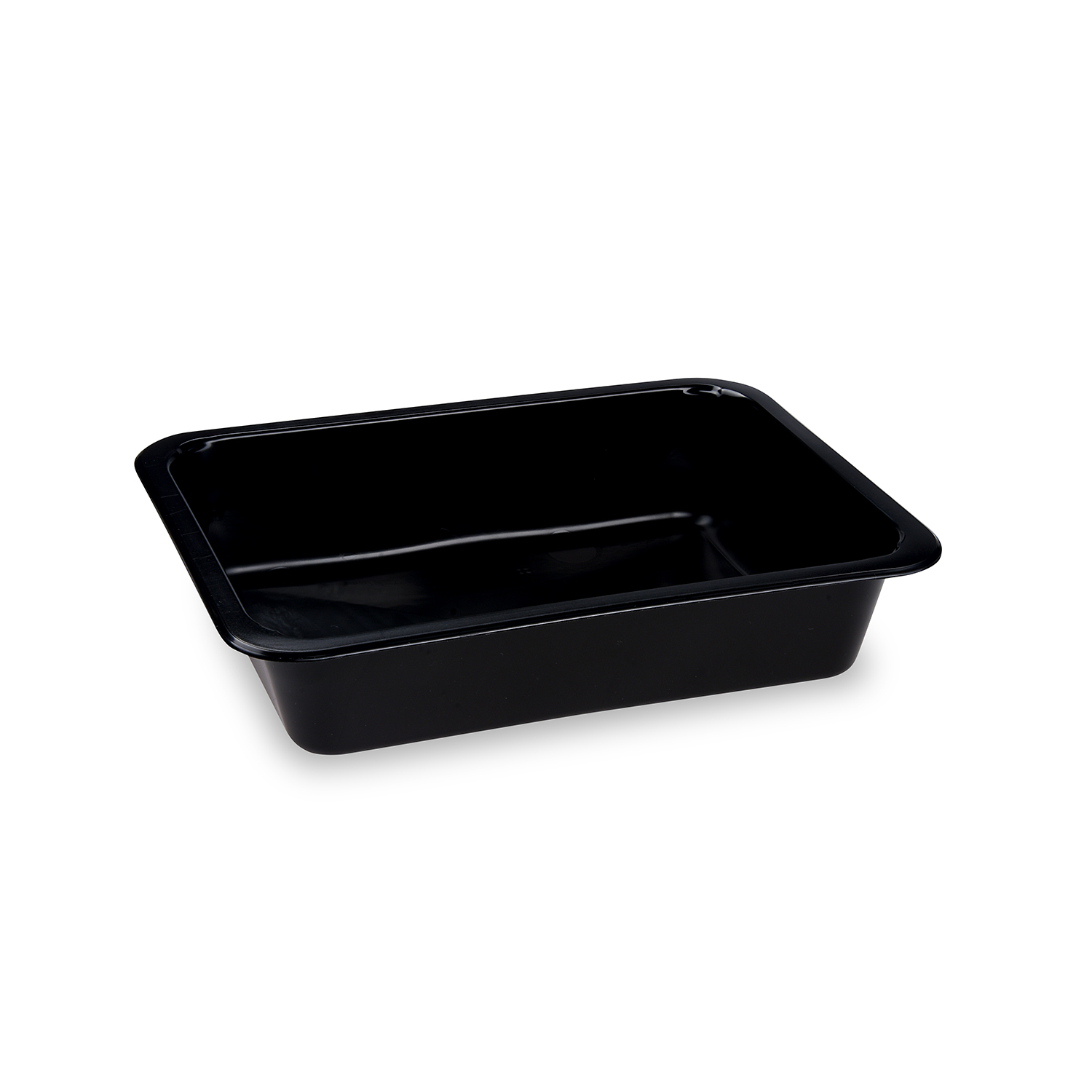 Menüschale (PP) Reware Lunch wiederverwendbar ungeteilt schwarz 227 x 178 x 49 mm