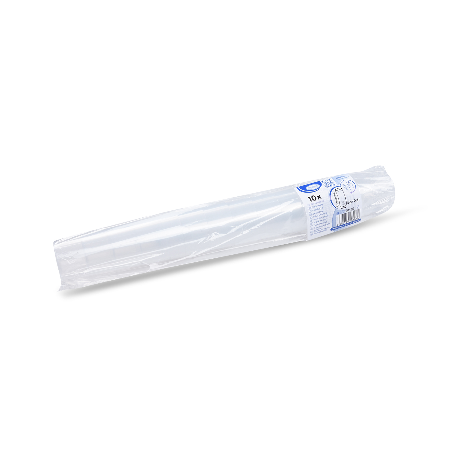 Longdrinkbecher PP klar 0,3 l Ø 59 mm wiederverwendbar, Packung à 10 Stück