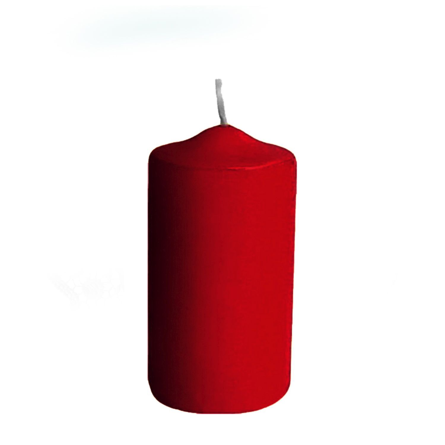 Stumpenkerze aus Wachs bordeaux Ø 60 x 120 mm, Packung mit 1 Stück
