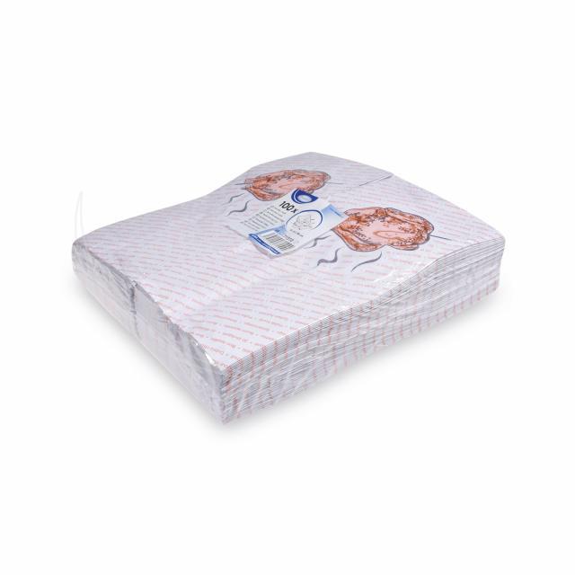 Thermo-Hähnchenbeutel PAP/ALU 13+8 x 28 cm fettdicht, Packung mit 100 Stück