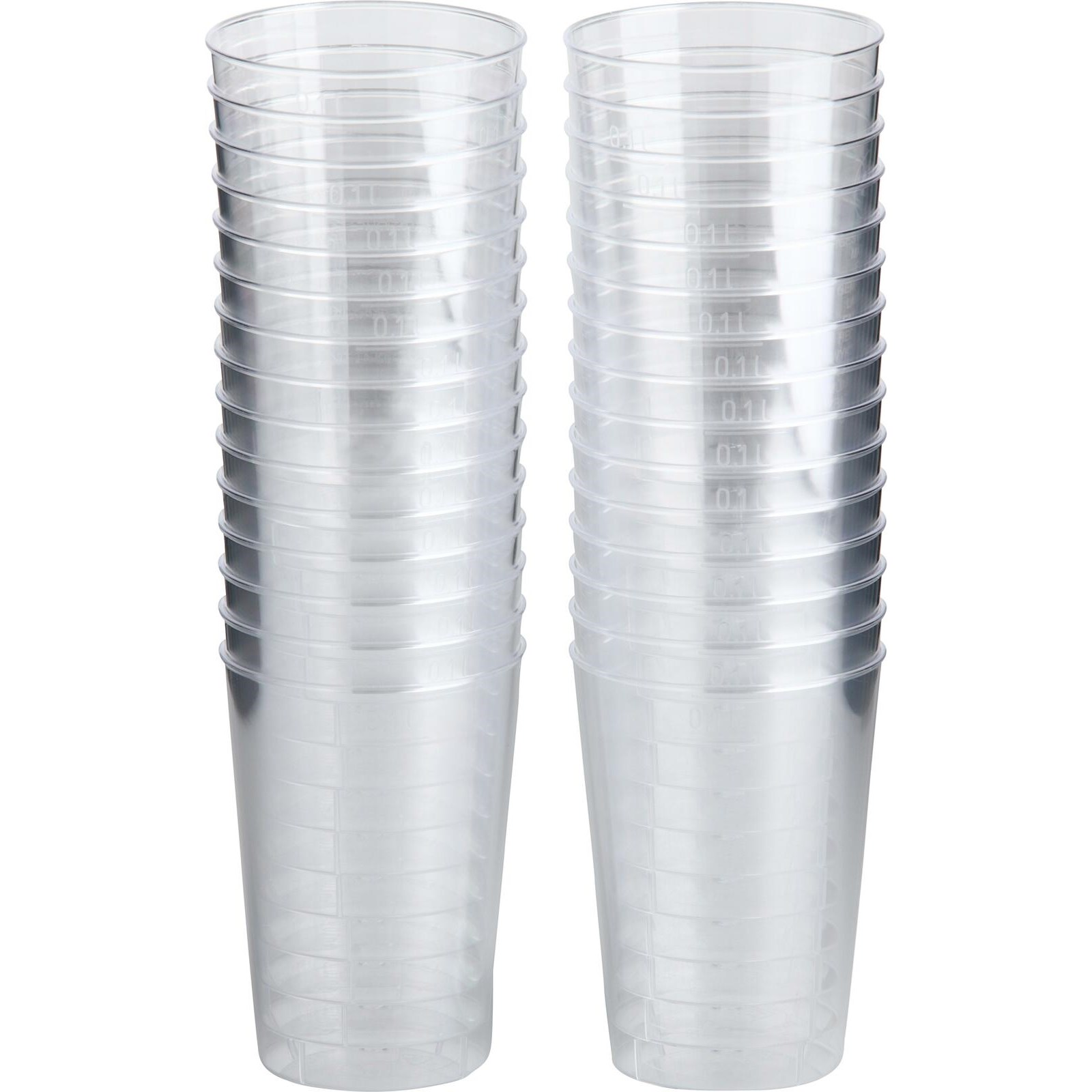 Trinkglas PS klar Ø 55 mm 0,1 l, Karton mit 35 Packungen à 40 Stück, total 1400 Stück