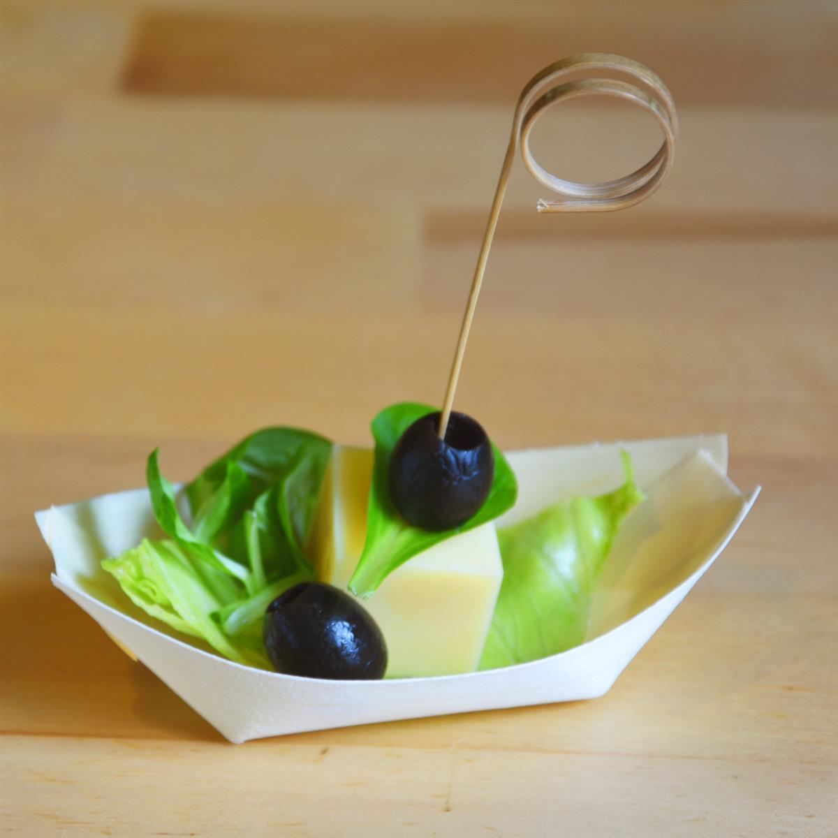 Fingerfood-Spieß Bambus FSC 100% Loop 11 cm, Packung mit 100 Stück