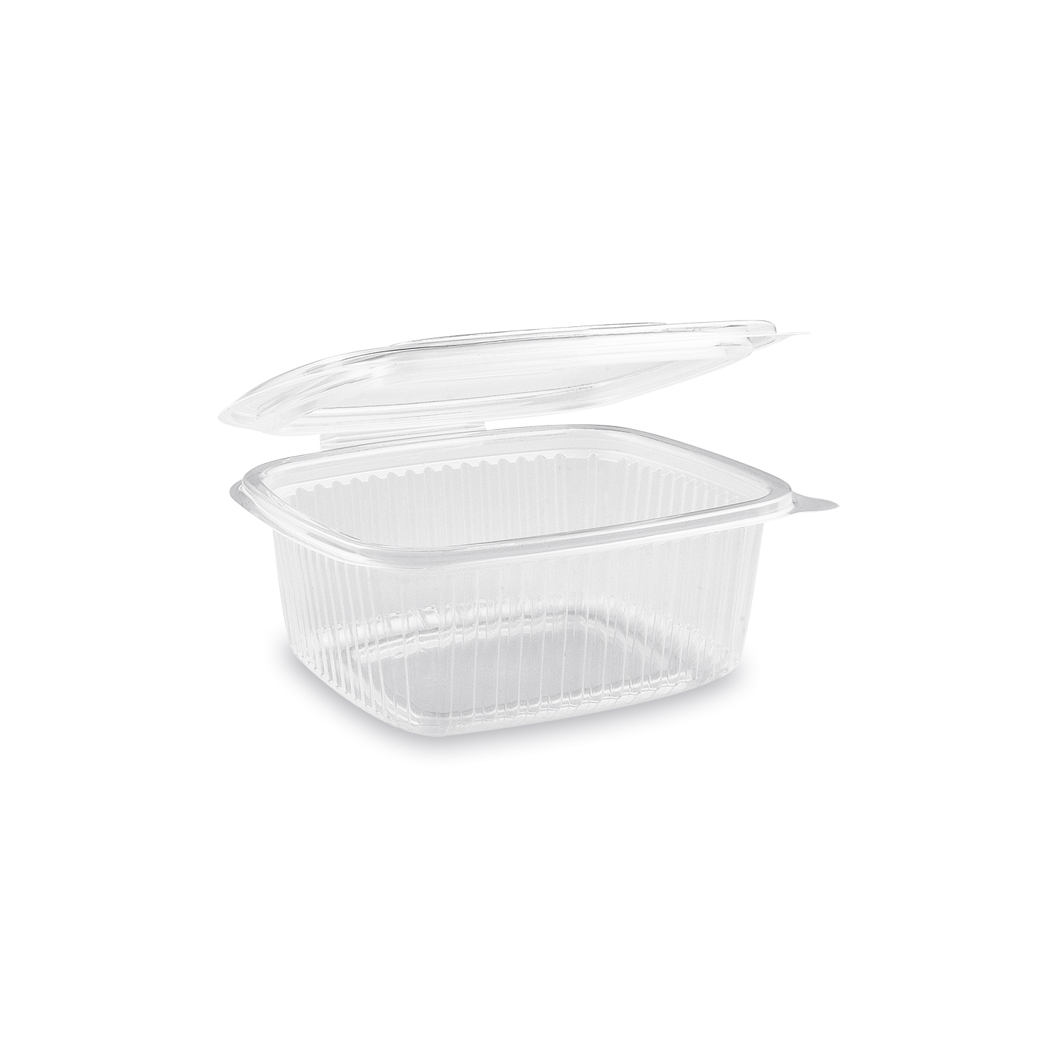 Feinkostbecher PP oval klar 500 ml, 142 x 125 x 57 mm, Packung mit 50 Stück
