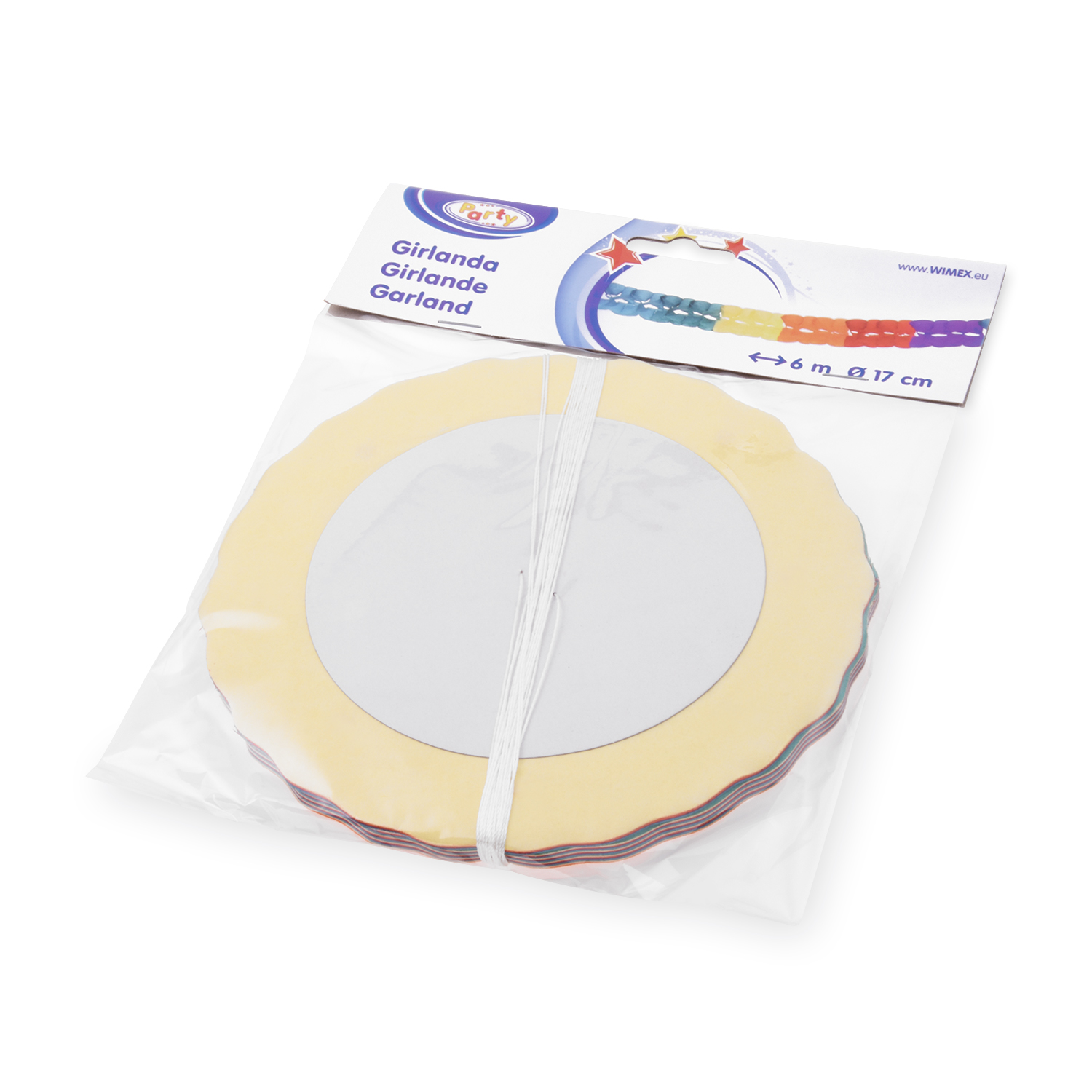 Papier-Girlande PAP Ø 17 cm x 6 m, Packung mit 1 Stück