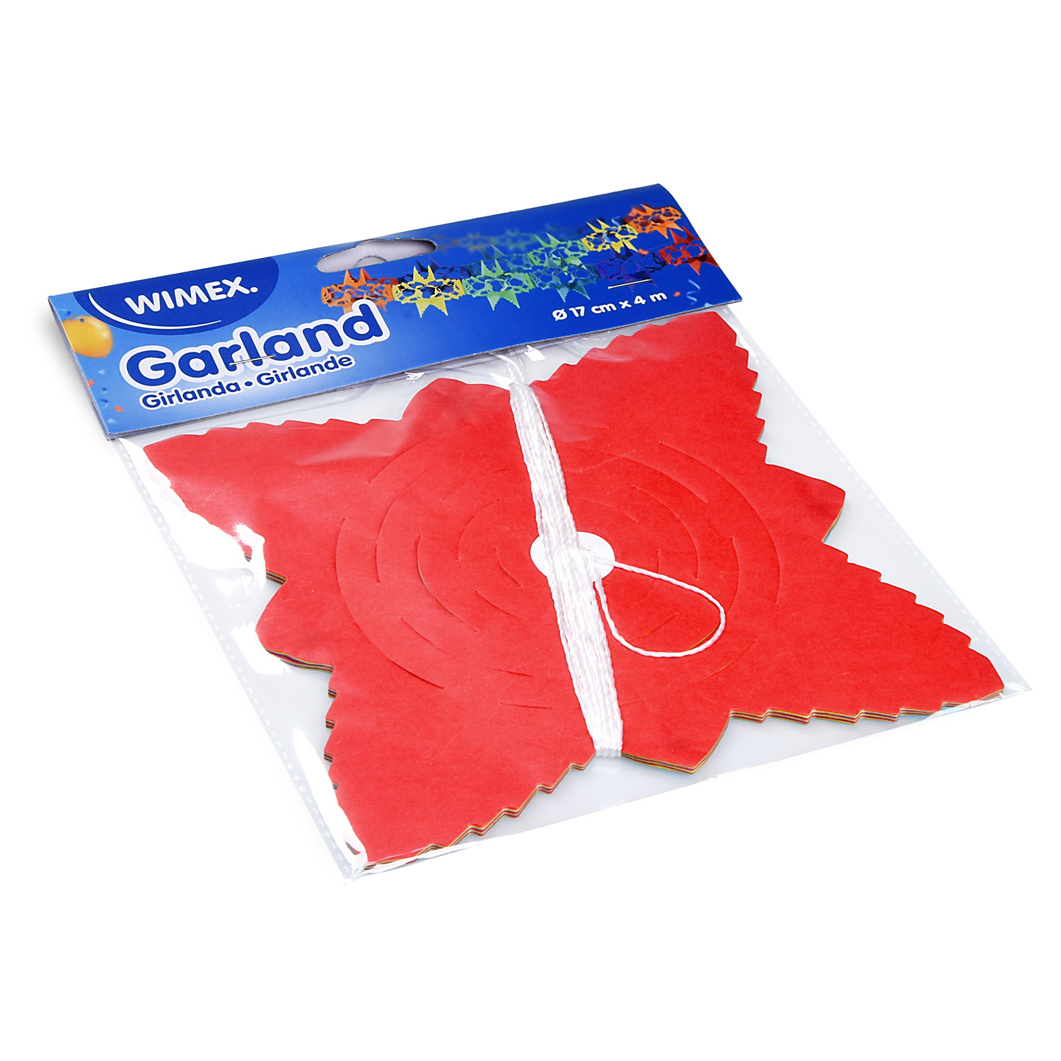 Papier-Girlande Ø 17 cm x 4 m, Packung mit 1 Stück