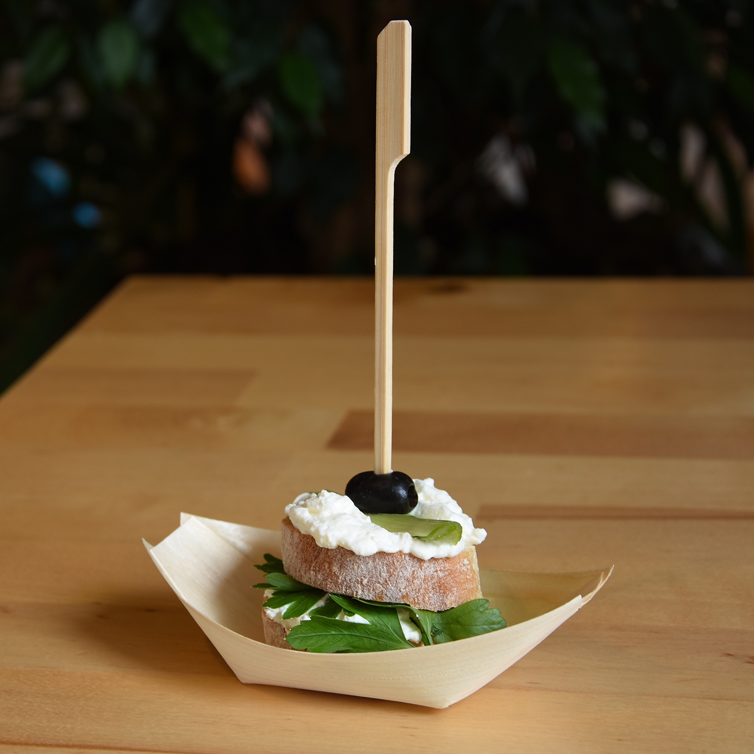 Fingerfood-Spieß Bambus FSC 100% 18 cm, Packung mit 250 Stück