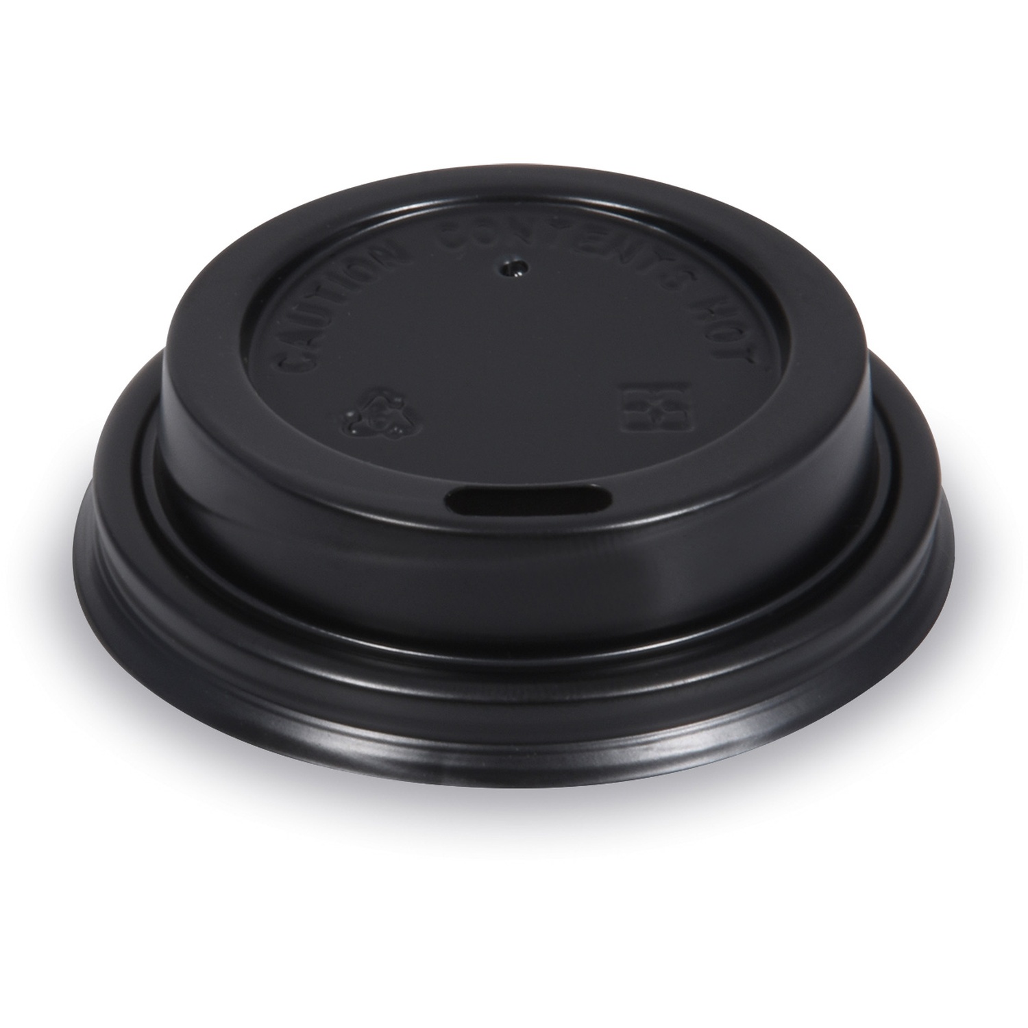 Domdeckel PS schwarz für Becher Ø 73 mm, Karton 10 x 100 Stück