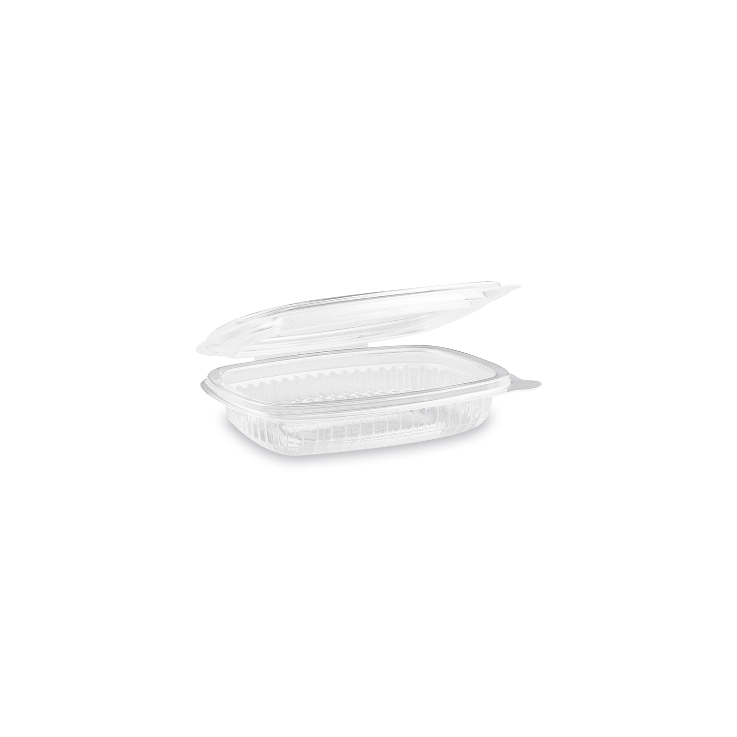 Feinkostbecher PP oval klar 125 ml, Packung mit 50 Stück