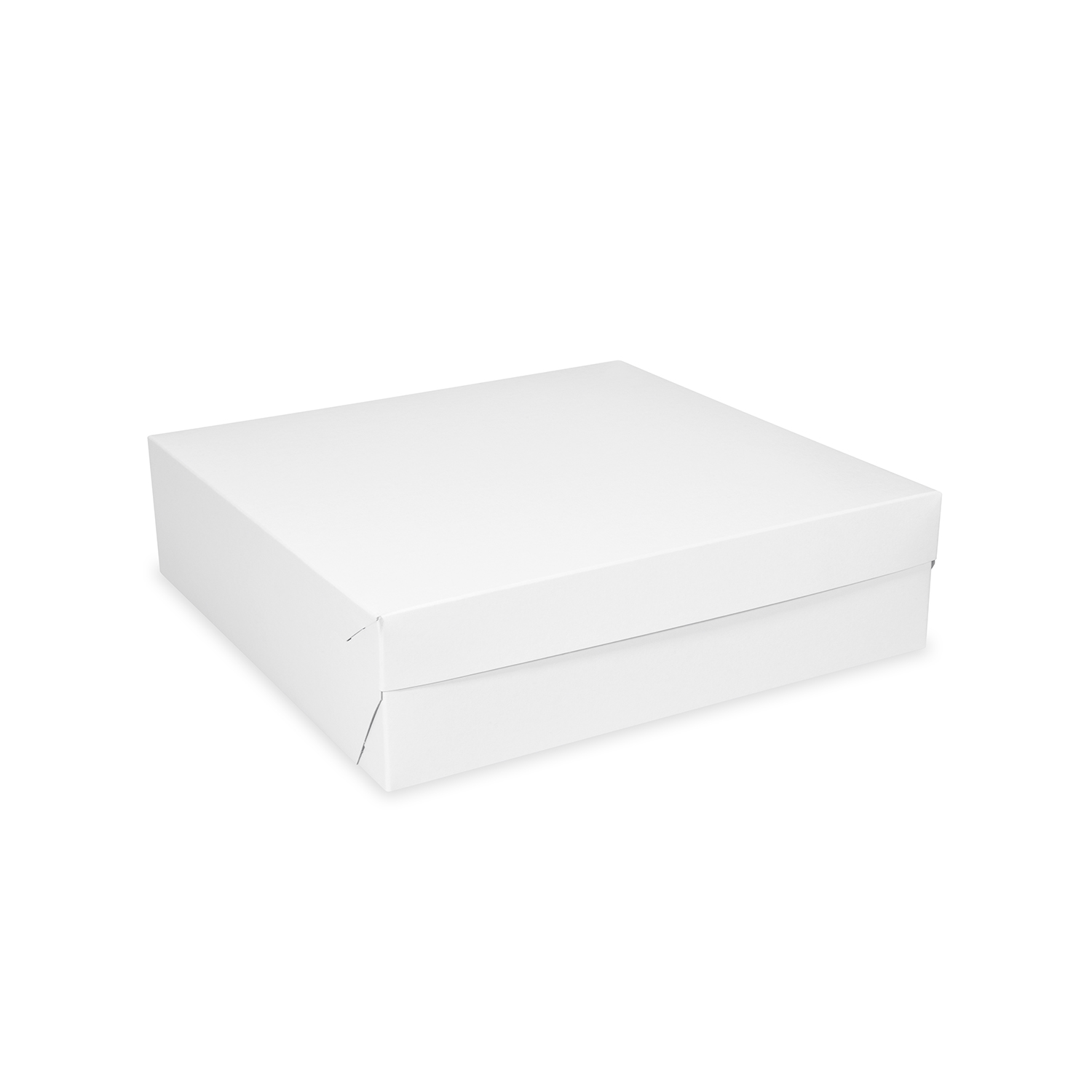 Tortenkarton aus Recycling-PAP weiss 22 x 22 x 9 cm, Packung mit 50 Stück