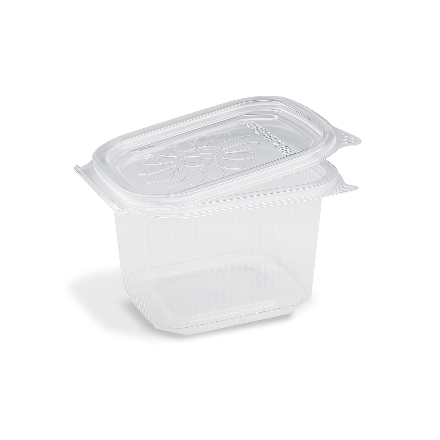 Feinkostbecher (PP) Ripboxx Tiny mit Deckel klar 500ml Feinkostbecher (PP) Ripboxx Tiny mit Deckel klar 500ml
