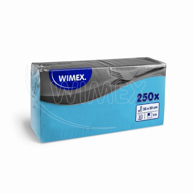 3-lagige Serviette aus Papier hellblau 33 x 33 cm, Packung mit 250 Stück
