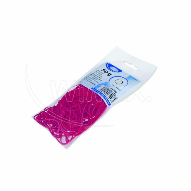 Gummiring aus Gummi rot Ø 8 cm, 1 mm, Packung 50 g