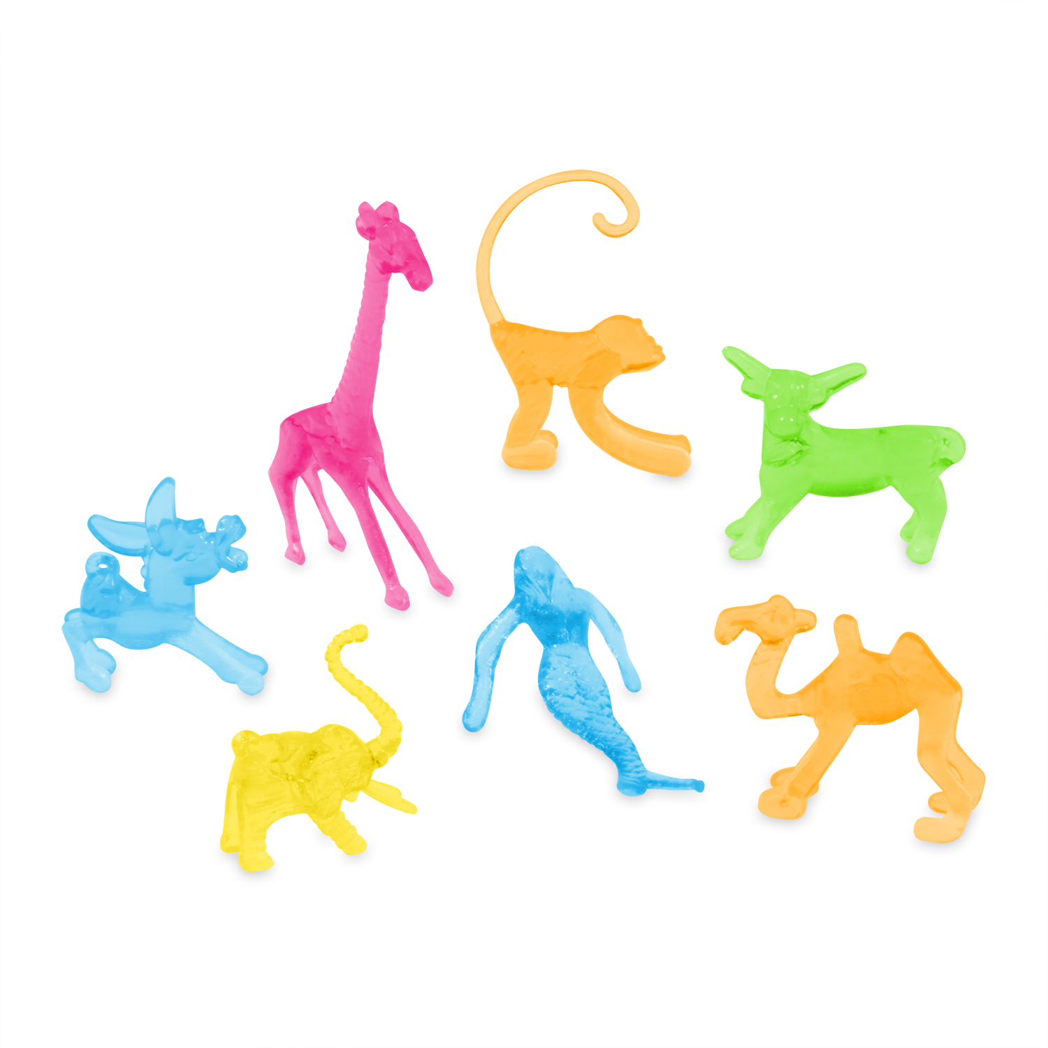Glasmerker (PS) gemischt 7 Tiere 30-50mm Glasmerker (PS) gemischt 7 Tiere 30-50mm