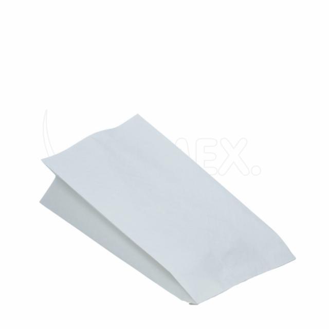 Papierbeutel PAP/PE weiss 13+8 x 28 cm, Packung mit 100 Stück