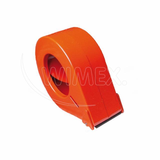 Klebeband-Handabroller aus Metall, rot, 50 mm / Ø 115 mm, Packung mit 1 Stück
