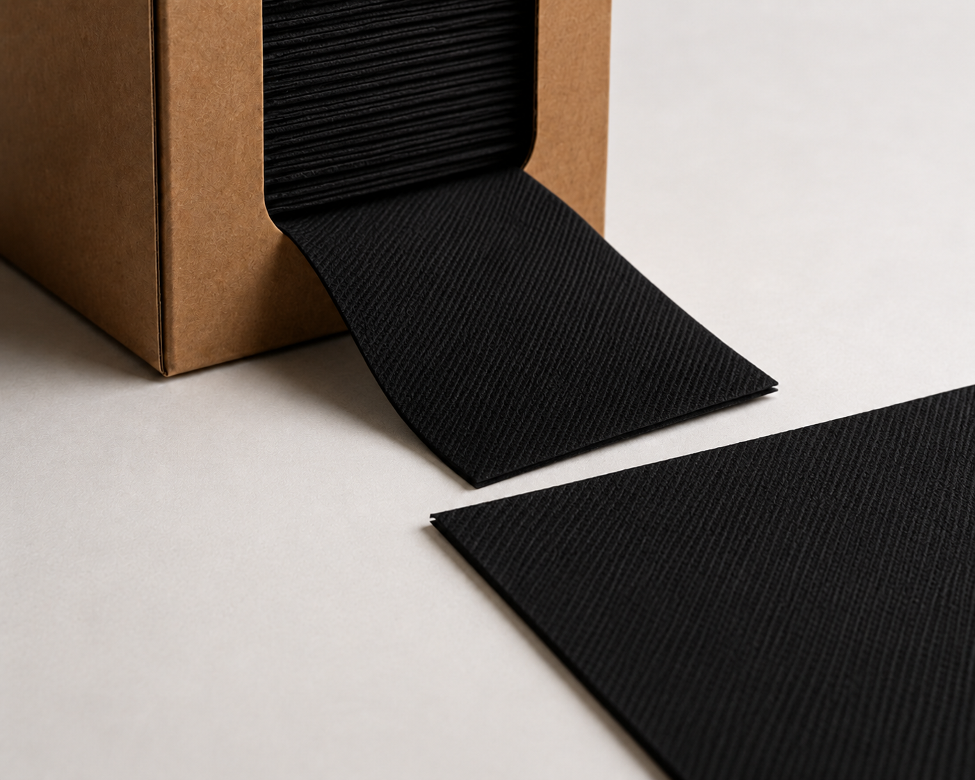 Serviette Airlaid schwarz 20 x 20 cm Premium, Packung mit 100 Stück