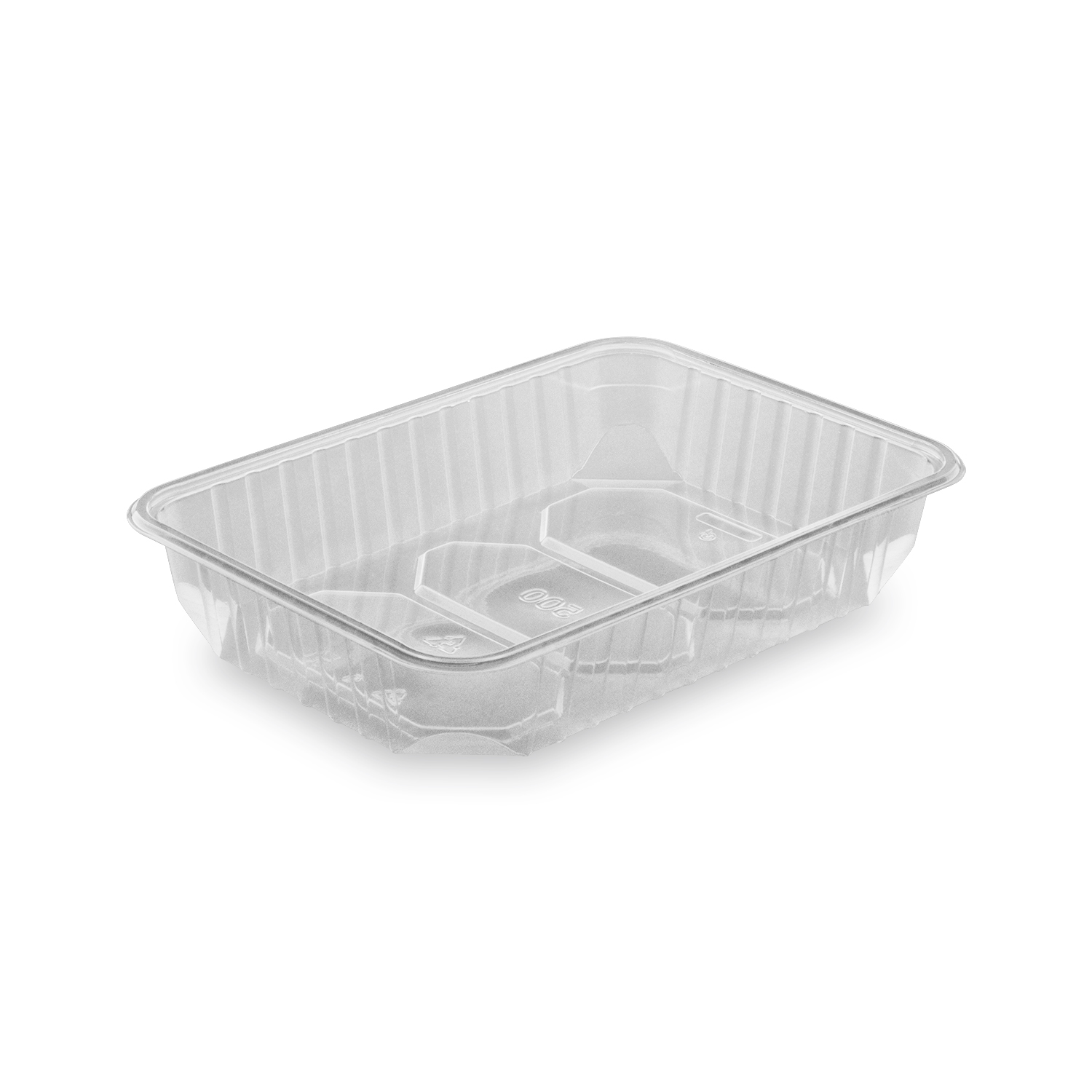 Rechteckschale PP klar 186 x 133 x 36 mm, 500 ml, Packung mit 50 Stück
