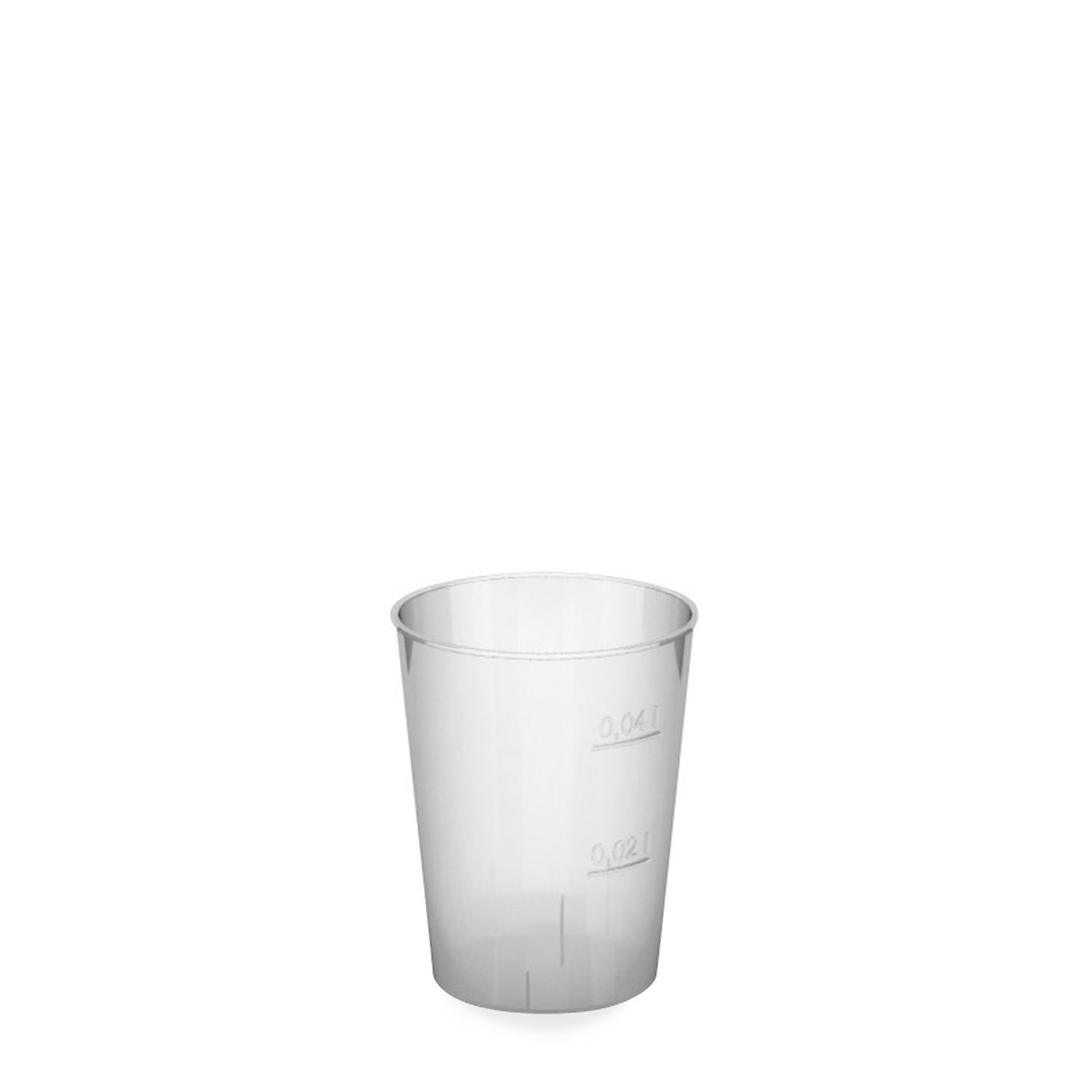 Schnapsglas PS klar Ø 43 mm 2 cl/4 cl, Packung à 10 Stück