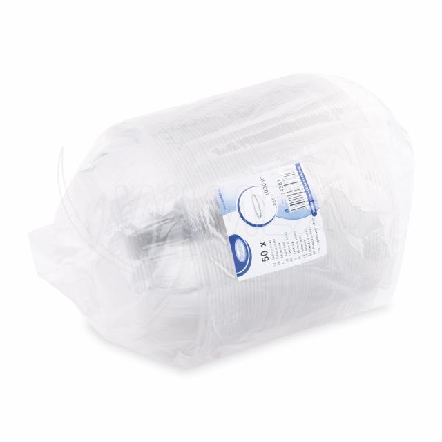 Salatschale rPET klar Ø 230 x 51 mm, 1000 ml, Packung mit 50 Stück