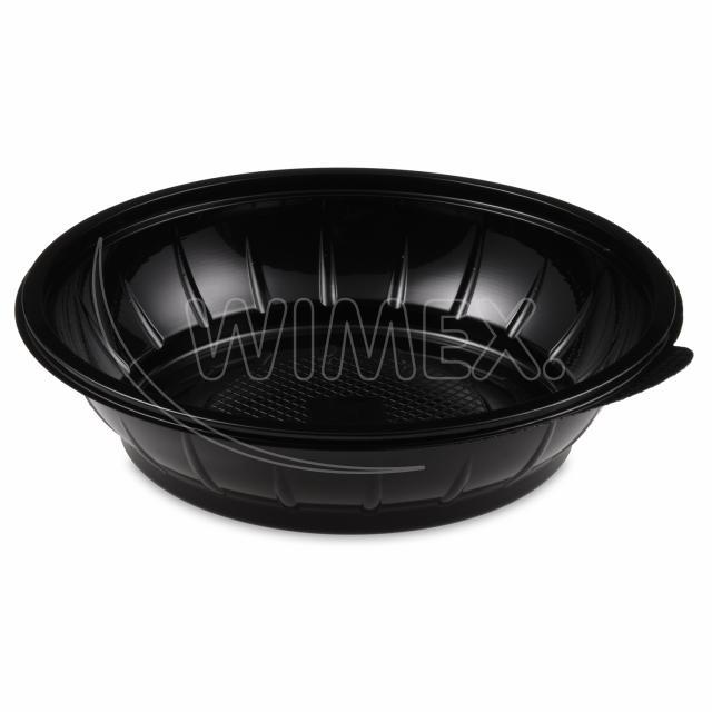 Salatschale rPET schwarz Ø 230 x 51 mm, 1000 ml, Packung mit 50 Stück