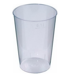 Trinkglas PS klar Ø 55 mm 0,1 l, Karton mit 35 Packungen à 40 Stück, total 1400 Stück