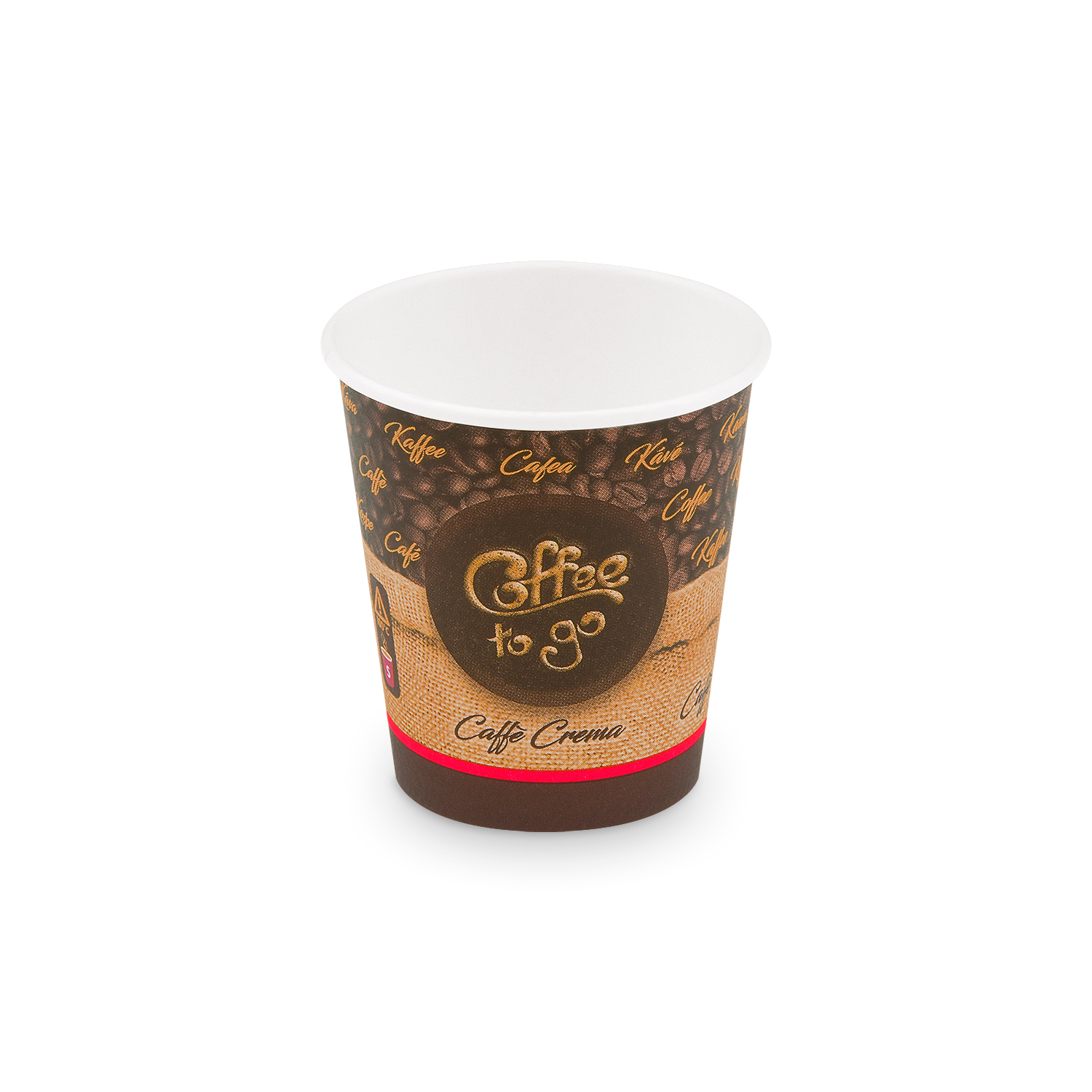 Pappbecher "Coffee to go" Ø73mm 200ml `S: 0,18L/7oz`